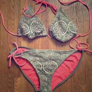 Crochet Stitched Two Piece Bikini